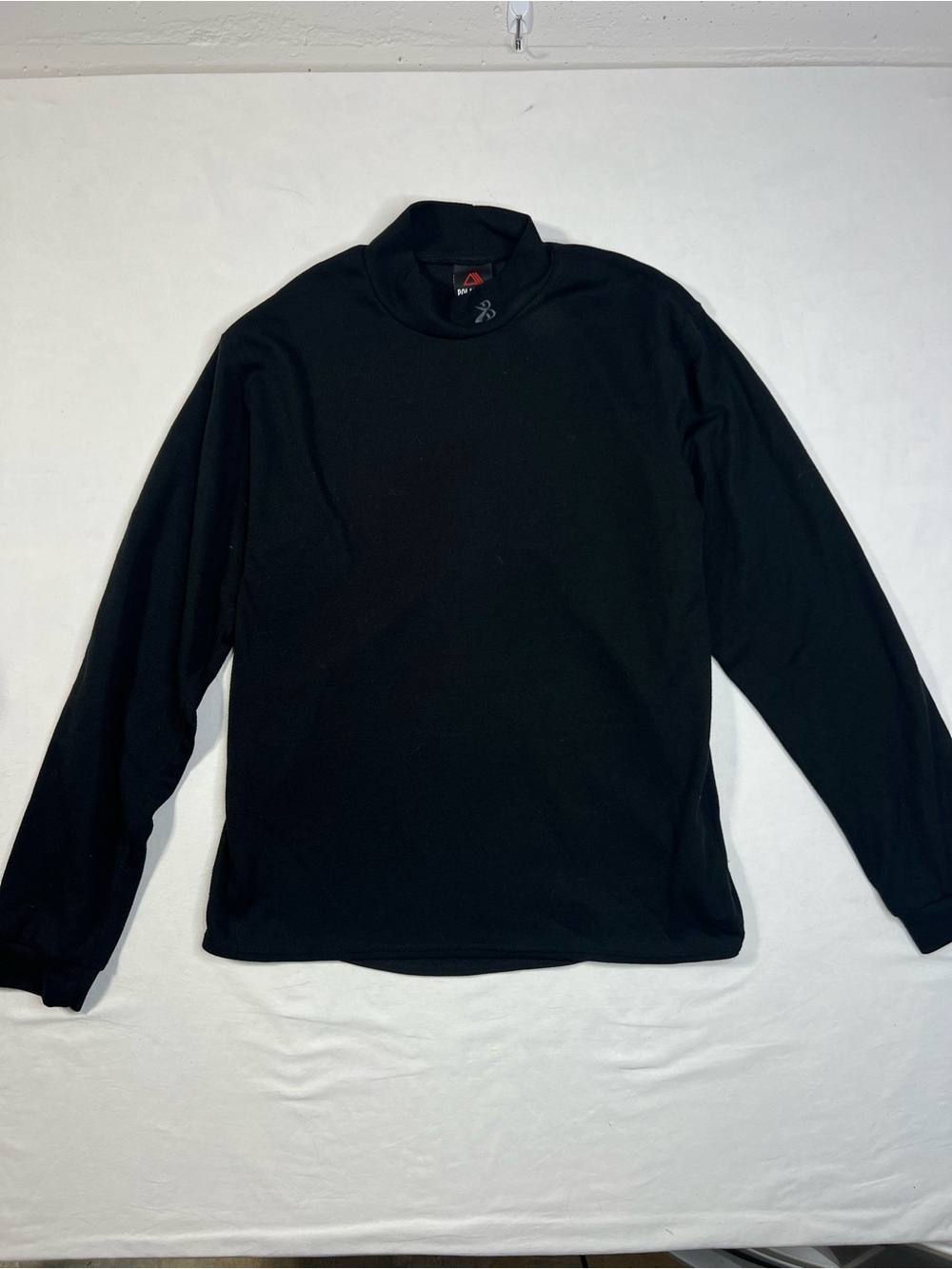 Polartec Black Long-Sleeve Mock Neck Shirt